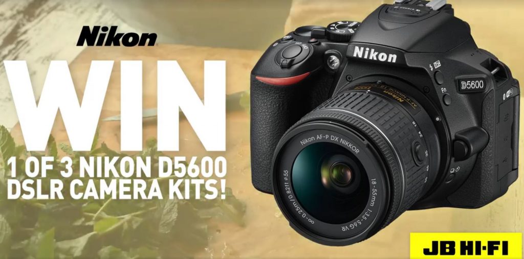 JB HiFi Big Brand Camera Bonanza Competition Win 1 of 3 Nikon D5600