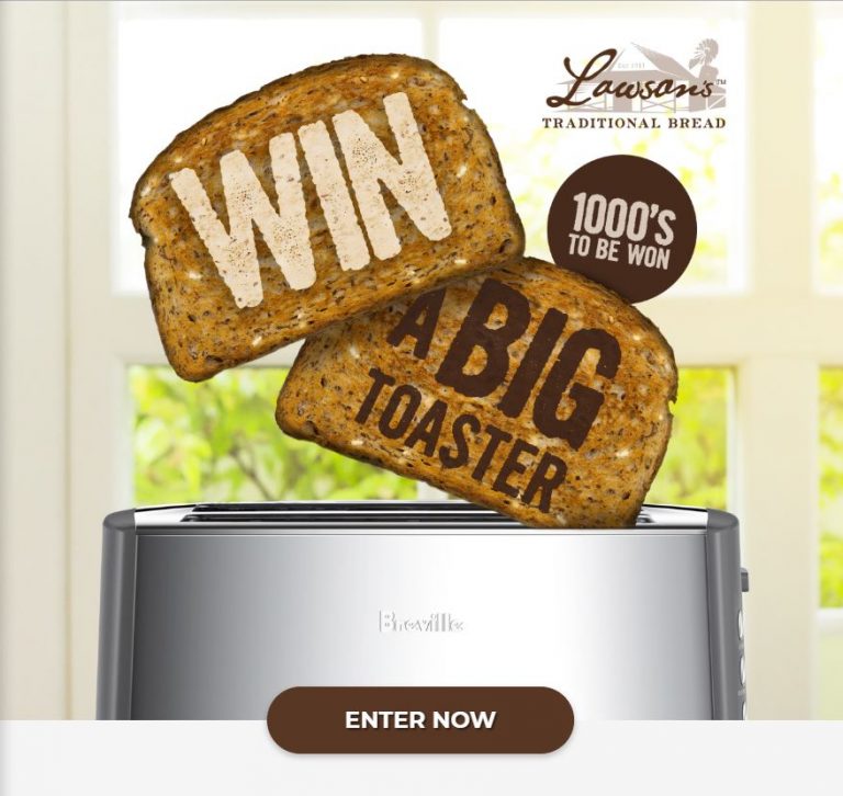 Lawson's Bread Toaster Promotion Win 1 of 2470 Breville 4 Slice Bit More Toasters at