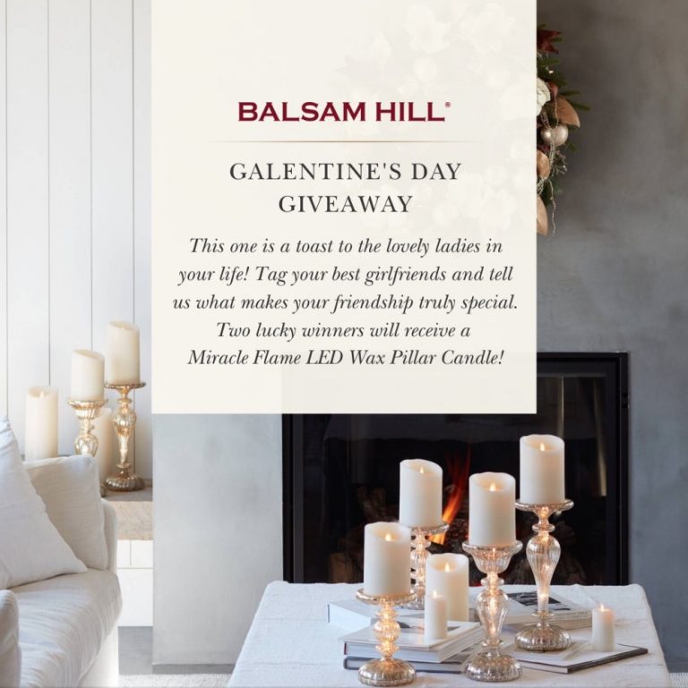 Balsam Hill Competition Win 1 of 2 Miracle Flame LED Wax Pillar Candles