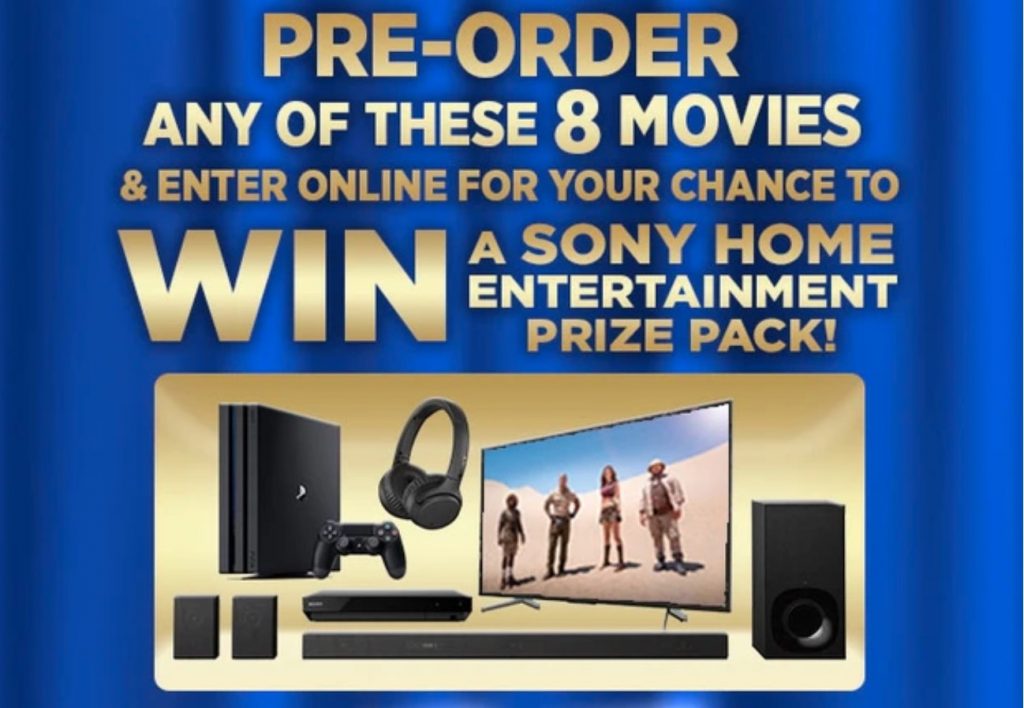 JB HiFi Sony Pictures Competition Win a Sony Entertainment Prize Pack