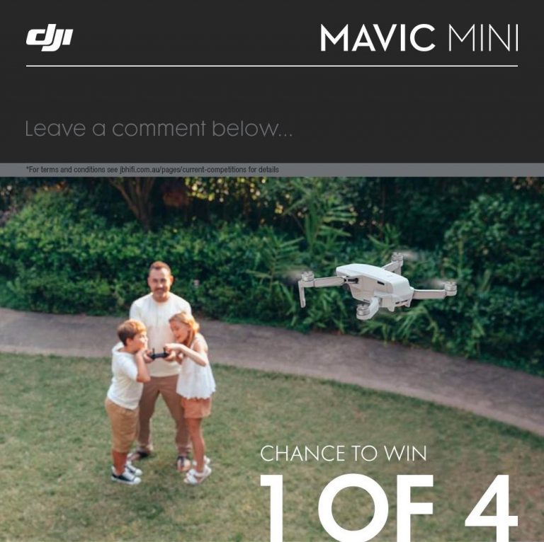 JB HiFi Competition Win 1 of 4 DJI Mavic Mini Drones each valued at 599