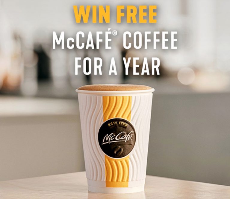 McDonalds McCafé Competition 2020 Win free coffee for a year