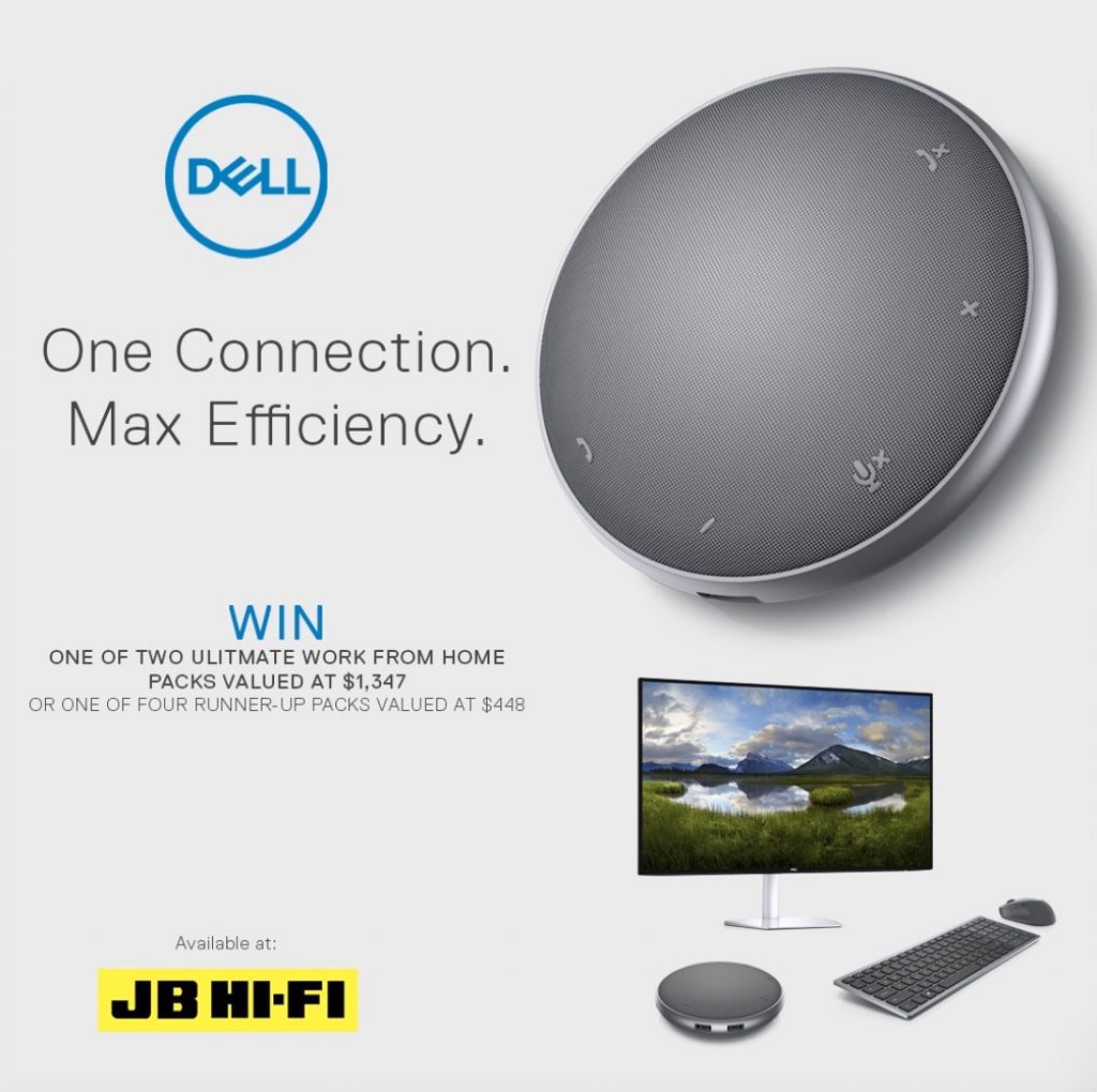 JB HiFi Dell Competition Win 1 of 6 work from home prize packs worth
