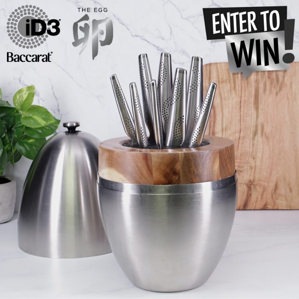 Baccarat Competition Win The Egg by Baccarat iD3 9 Piece Stainless