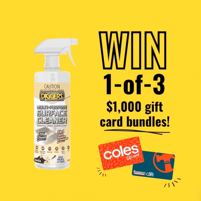 Diggers Competition 2021 Win 1 of 3 1,000 gift card bundles for Coles