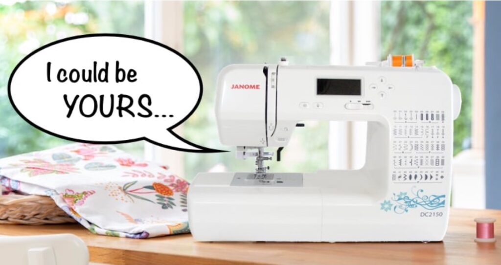 Win a Janome DC2150 from Sew Much Easier