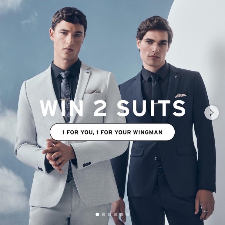 Win two full yd. suits valued at $600 each including shirt, shoes ...