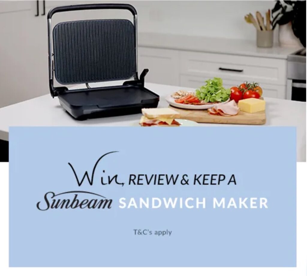 Win 1 of 3 Sunbeam Sandwich Makers thanks to National Product Review