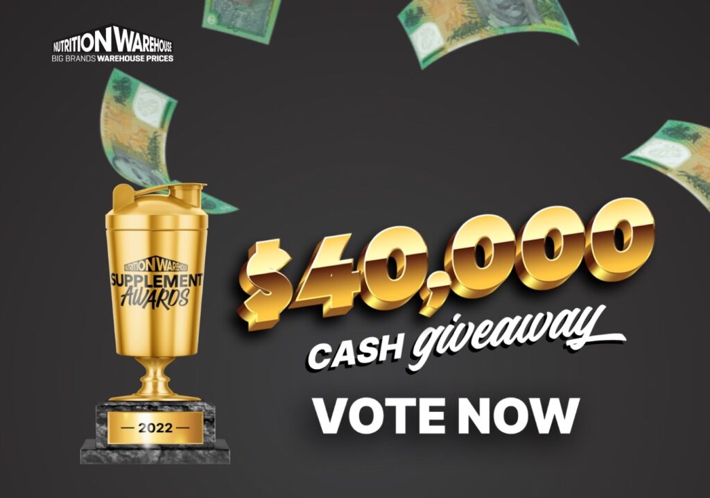 Nutrition Warehouse Supplement Awards Competition 2022 Win 1 of 4