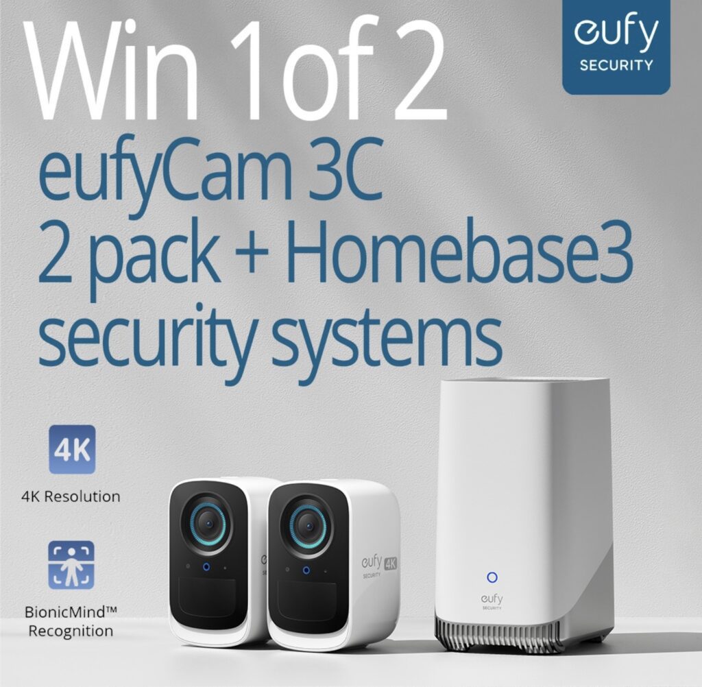JB HiFi Competition Win 1 of 2 MyEufy eufyCam 3C 4K Wireless Home