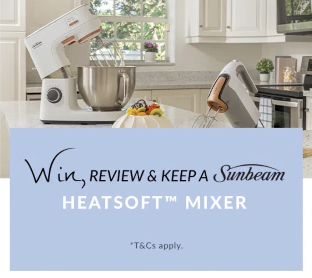 Win 1 of 3 Sunbeam HeatSoft Mixers thanks to National Product Review