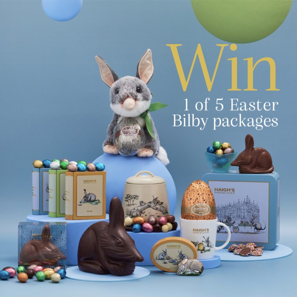 Haigh's Chocolates Easter Competition Win 1 of 5 Easter Bilby prize
