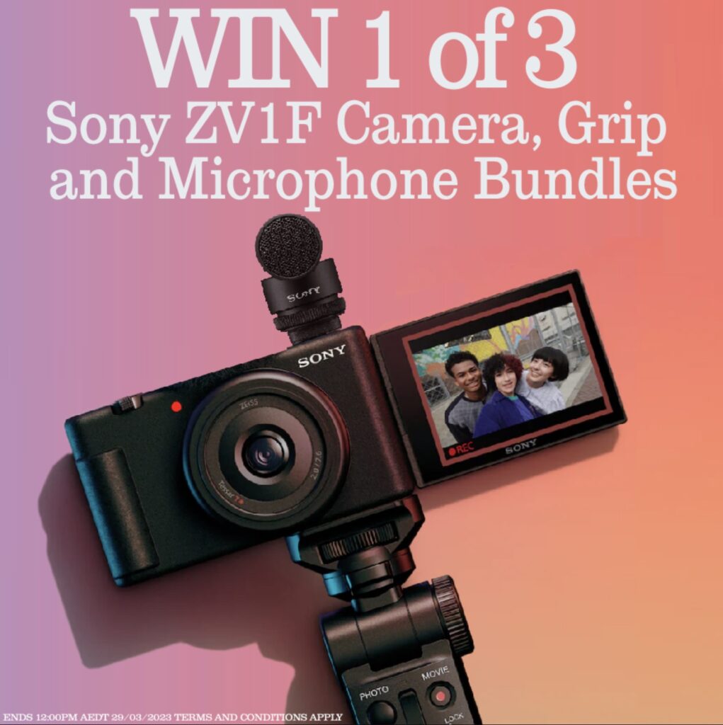 JB HiFi Competition Win 1 of 3 Sony ZV1F camera bundles