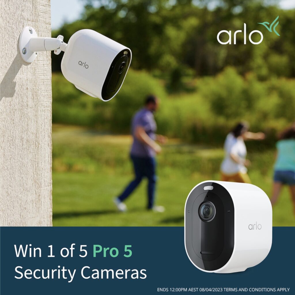 Win 1 of 5 Arlo Pro 5 Security Cameras from JB HiFi