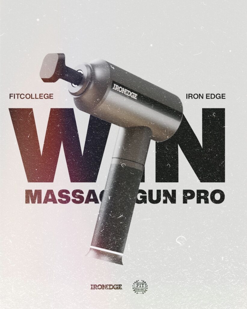 Win an Iron Edge Massage Gun Pro worth 435 from Fit College