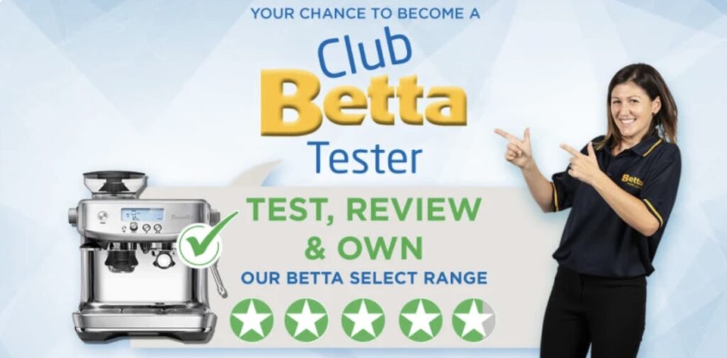 Club Betta Tester Competition Win a Breville The Barista Pro Manual Espresso Machine
