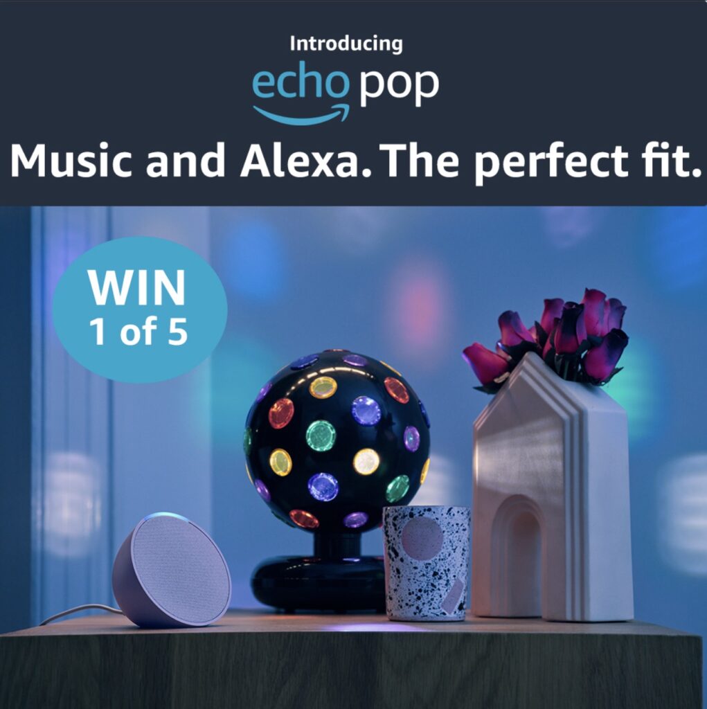 JB HiFi Competition Win 1 of 5 of the new Amazon Echo Pop
