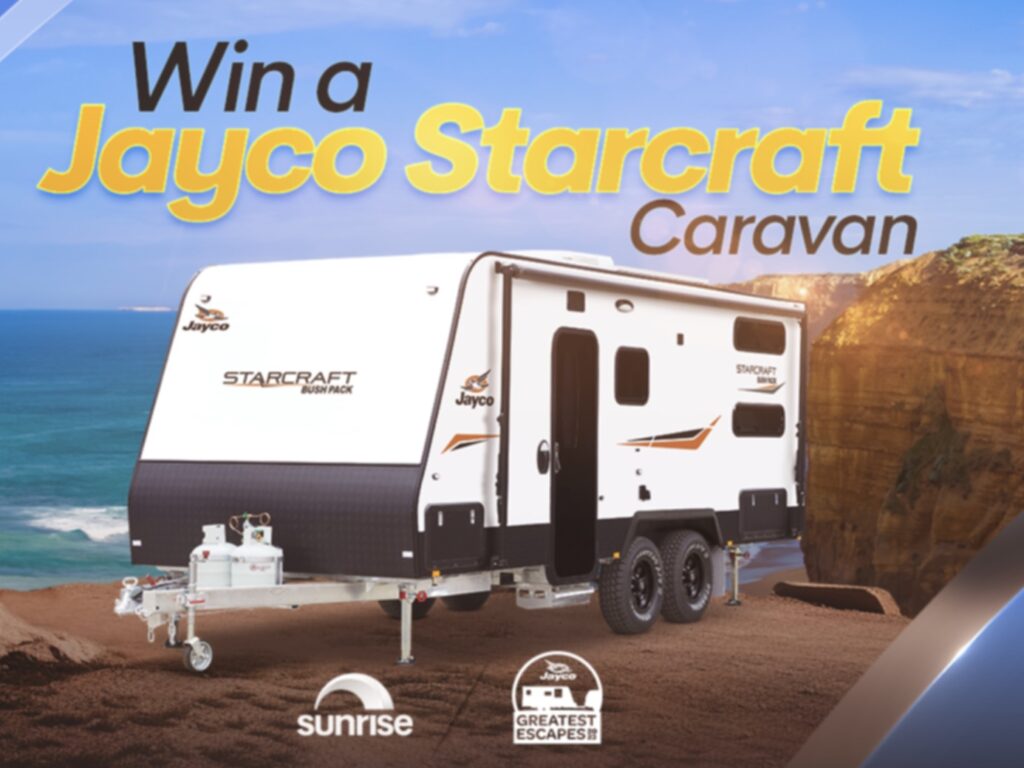 Sunrise Jayco Caravan Giveaway Win a Jayco Starcraft Caravan