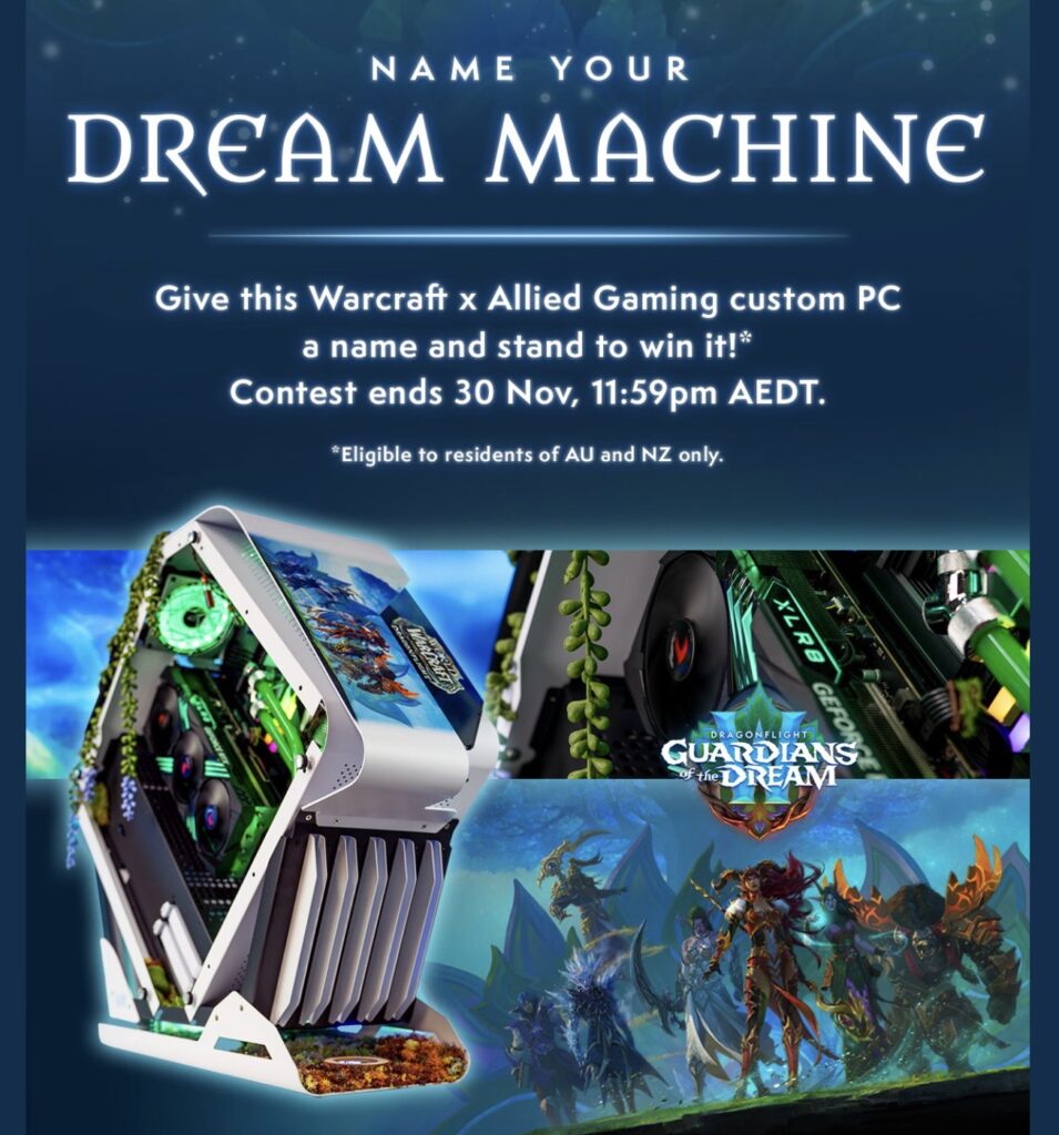 Win a Guardians of the Dream custom gaming PC from Blizzard and Allied