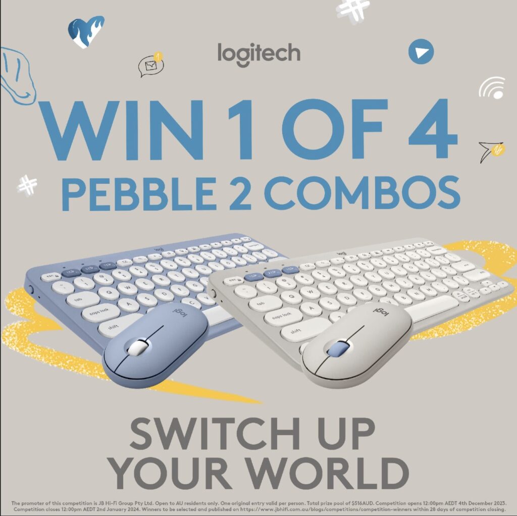 Win 1 of 4 Logitech Pebble 2 Combos from JB HiFi