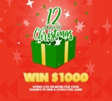 United Petroleum 12 Days of Christmas: Win 1 of 12 $1000 fuel cards