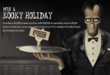 The Addams Family Halloween Competition: Win a family Holiday and more at theaddamsfamilyhalloween.com.au