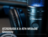 Win an AT2020USB-X microphone valued at $269 and a pair of ATH-M50xDS Studio Headphones valued at $319