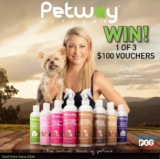 Win 1 of 3 Petway Petcare $100 Vouchers from Australian Dog Lover