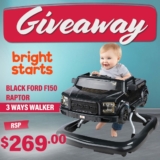 Babyco Giveaway: Win a Bright Starts Ford F-150 Raptor 3-Ways-to-Play Walker worth $269