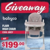 Babyco Giveaway: Win a Babyco flair highchair valued at $199