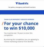 BankVic Competition: Win $10,000 cash