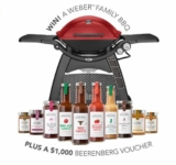 Beerenberg Competition: Win a Weber Family Q Premium Gas BBQ worth $799 and $1,000 of Beerenberg vouchers