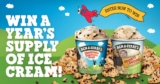Ben & Jerry’s Competition: Win a year’s supply of ice cream