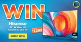 BiRite October Giveaway: Win Hisense 65″ 4K UHD Smart LED LCD TV worth $1299