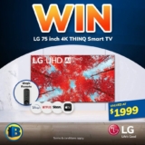 BiRite Big TV Giveaway: Win an LG 75 inch 4K THINQ Smart TV valued at $1999