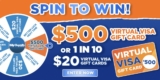 Billy Guyatts Spin to Win January 2023: Win a $500 Visa gift card and more