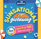 BioGuard Sunsational Giveaway 2021: Win 1 of 50 $100 gift cards