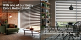 Blinds Competition: Win one of the Enjoy Zebra roller blinds