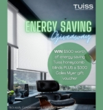Blindsonline Competition: Win $500 worth of Tuiss honeycomb energy saving blinds + a $300 Coles Myer voucher
