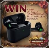 Blizzard Competition: Win 1 of 3 Razer Hammerhead True Wireless Earbuds + 50 Hearthstone Mercenaries packs