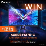 Win an AORUS 240Hz G-SYNC Gaming Monitor worth $1,059 from Centre Com