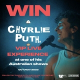 Win a VIP Live Experience at one of Charlie Puth’s Australian shows