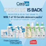 Chemist Warehouse CeraVe SkinChat Competition: Win 1 of 10 CeraVe skincare packs