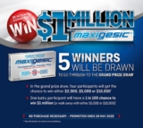 Chemist Warehouse Maxigesic Competition: Win up to $1 million at chemistwarehouse.com.au