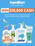 Hamilton Sun & Skin Care Competition: Win $10,000 cash