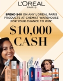 Chemist Warehouse L’Oréal Paris Competition 2021: Win $10,000 cash