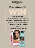 Chemist Warehouse L’Oreal Competition 2023: Win 1 of 5 packs of a year’s supply of L’Oreal products