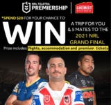 Chemist Warehouse Nurofen NRL Competition: Win a trip for you & 5 mates to the 2021 NRL Grand Final