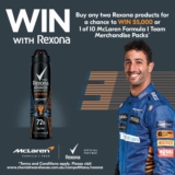 Chemist Warehouse Rexona Competition 2022: Win $5,000 or 1 of 10 McLaren Formula 1 Team Merchandise Packs