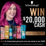 Chemist Warehouse Schwarzkopf Competition 2022: Win $20,000 cash and more